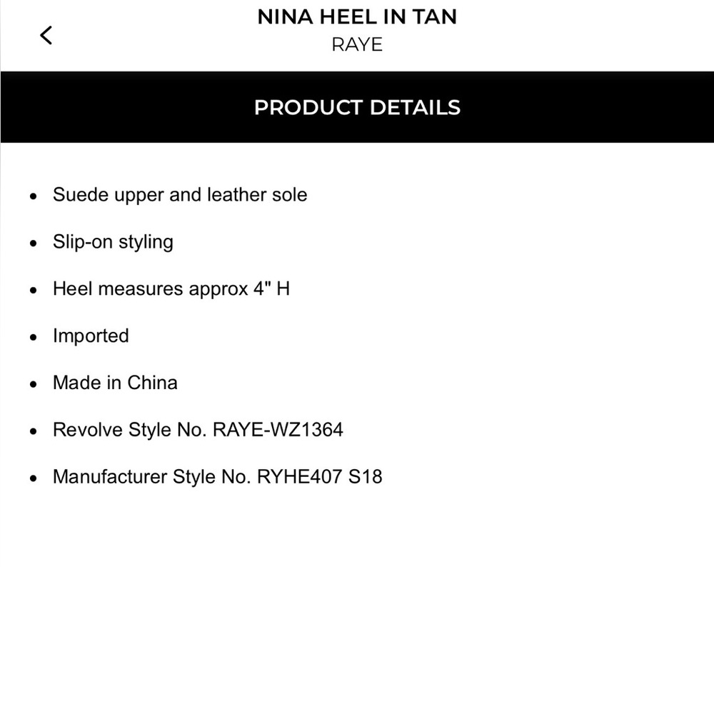 Revolve Raye Nina Heel Women’s Suede Heel - Picture 6 of 8